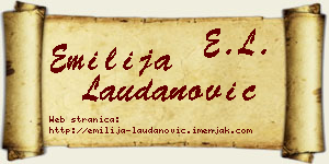 Emilija Laudanović vizit kartica